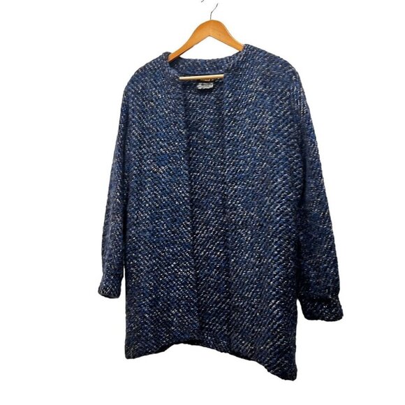 Tapestries Ireland Helena Ruuth Blue Pockets Wool Blend Cardigan Jacket Large - Picture 11 of 12